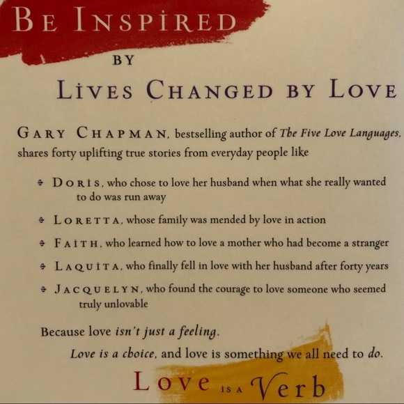 Love is a Verb Paperback by Gary Chapman - Picture 3 of 3